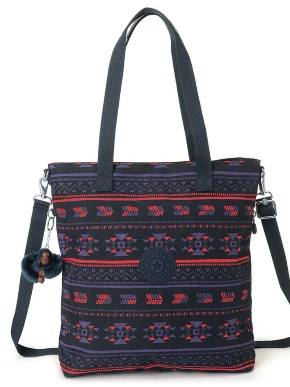 Kipling New Radwan 2-Way Tote & Shoulder Bag w/Bonus Pouch